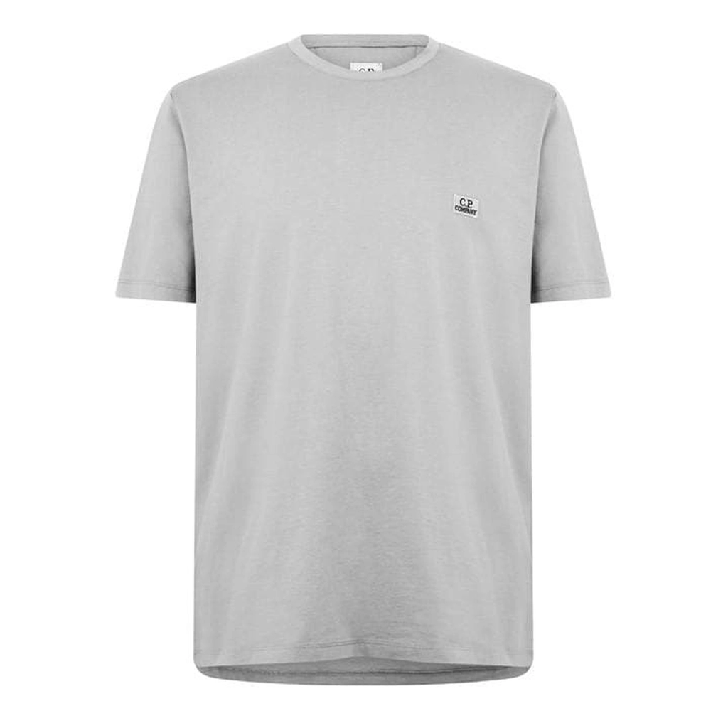 CP Company Embroidered Logo T-Shirt - Grey